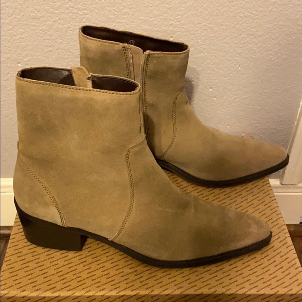 Suede western boots